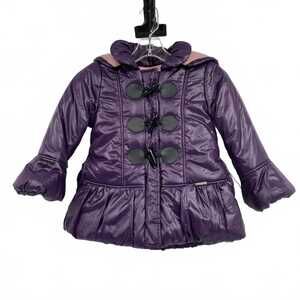 Kinloch Anderson Purple Flared Sleeve Puffer Jacket | 2T Girls NYLON